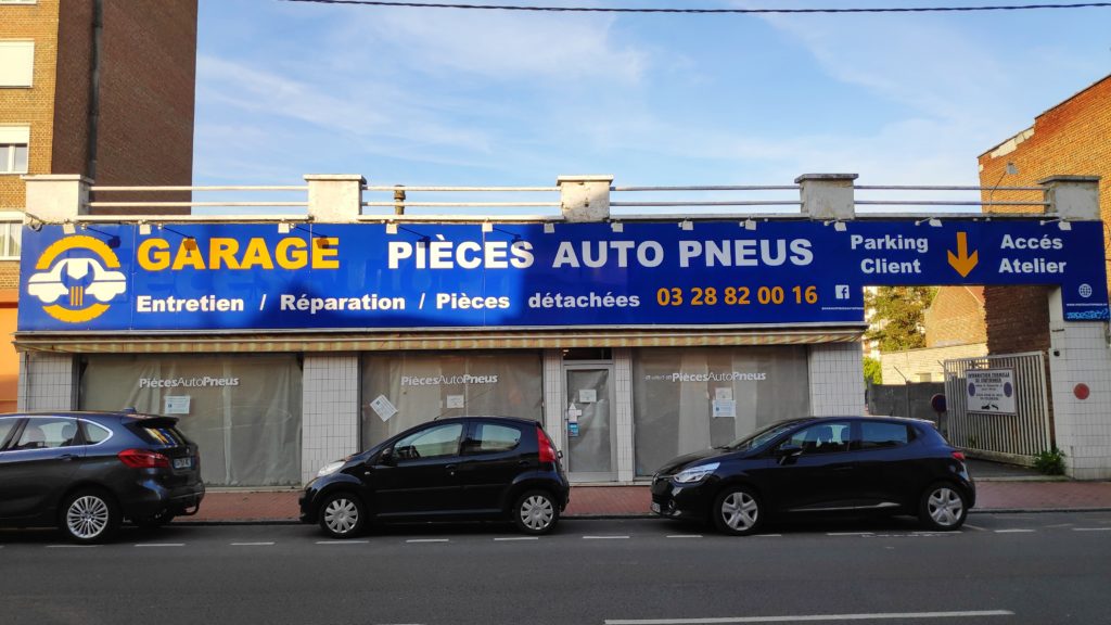 Photo de l'enseigne du garage Pièces Auto Pneus d'Armentières
